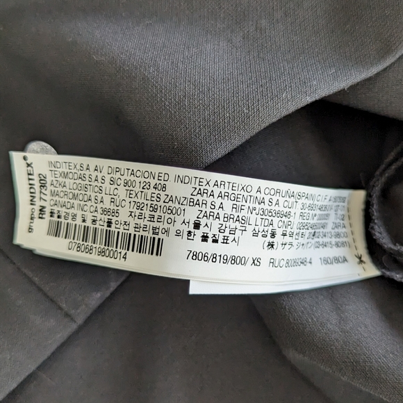 NWT Zara Black Pinafore Mini Dress w/Pompom Trim - Picture 12 of 14